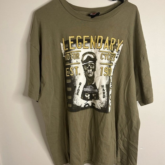 Harley-Davidson Olive Graphic Tee - Picture 1 of 5